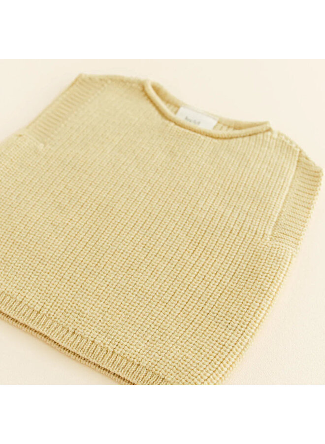 Hvid | vest harvey baby | light yellow