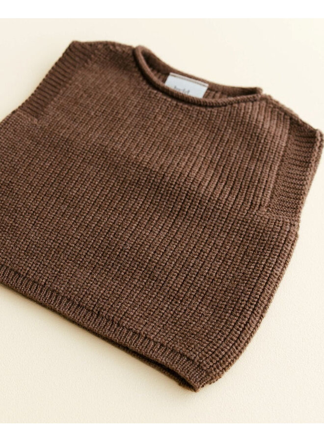 Hvid | vest harvey baby | mocha