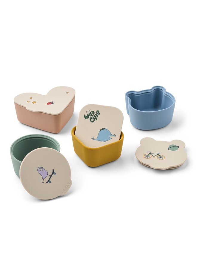 Liewood | toto snack box 4-pack | tamtam / sandy