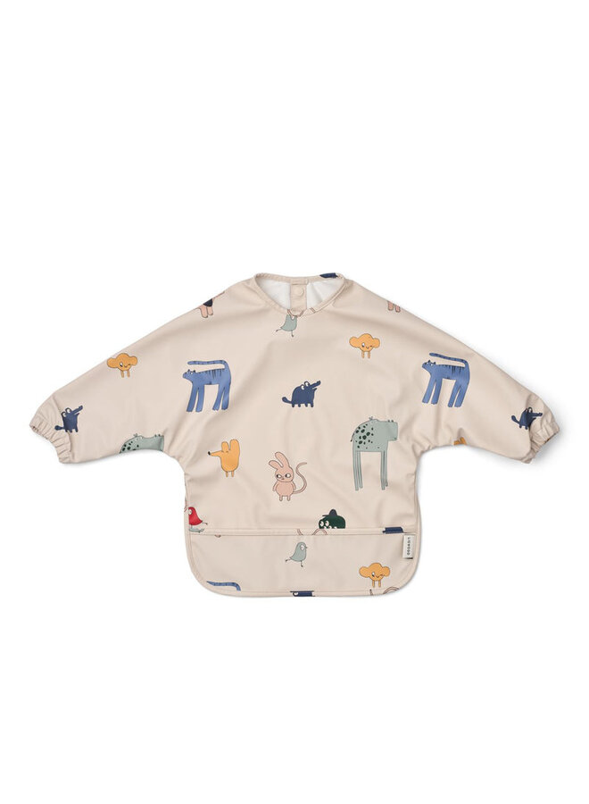 Liewood | merle printed cape bib | imagine / sandy