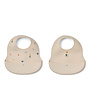 Liewood | ember printed bib 2-pack | flying / sandy