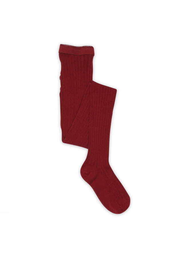 MP Denmark | cotton rib tights | karanda red