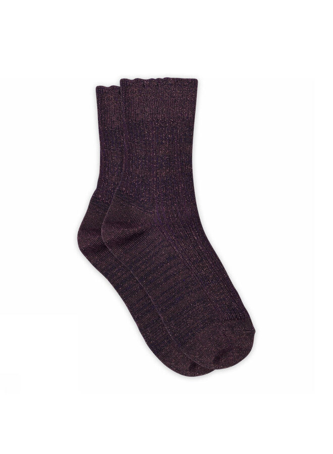 MP Denmark | celosia glitter socks | dark purple
