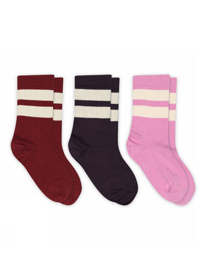 Denmark | anker socks - 3-pack | dark purple