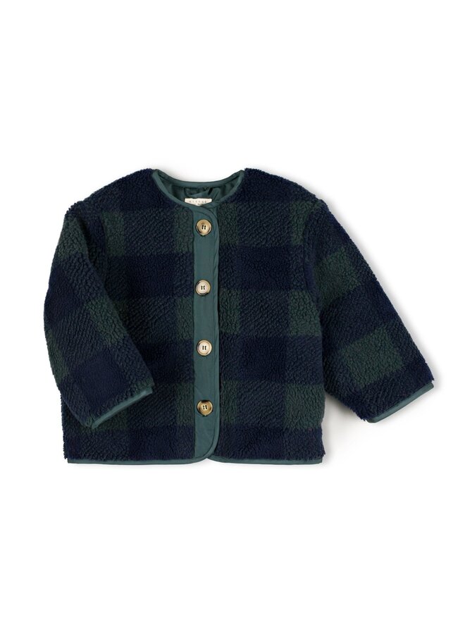 Nixnut | check jacket | moss