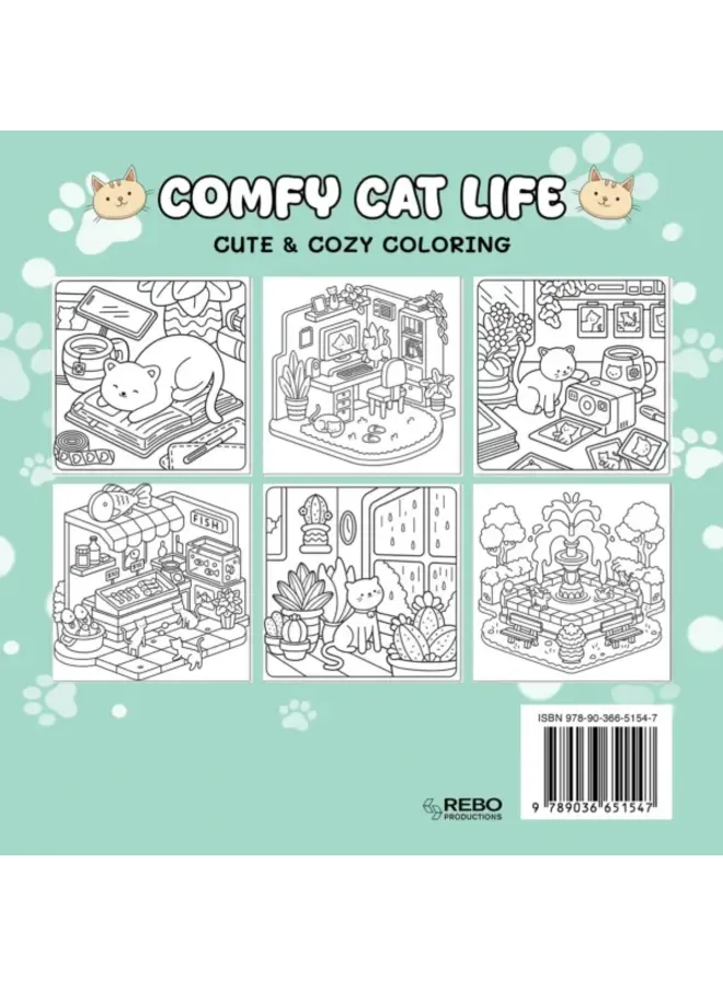 Boeken | cute & cozy coloring | comfy cat life