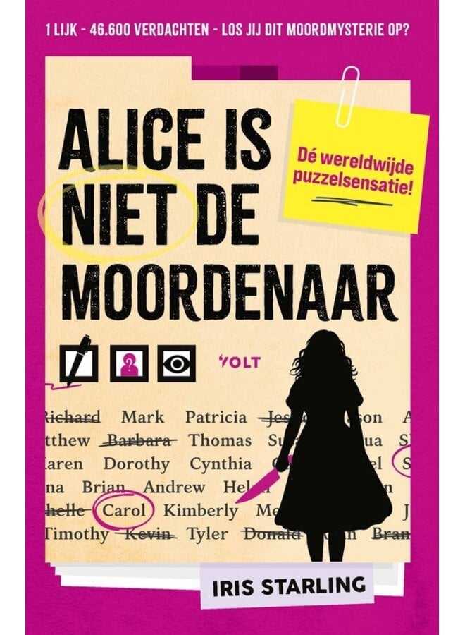 Boeken | alice is niet de moordenaar. murdoku