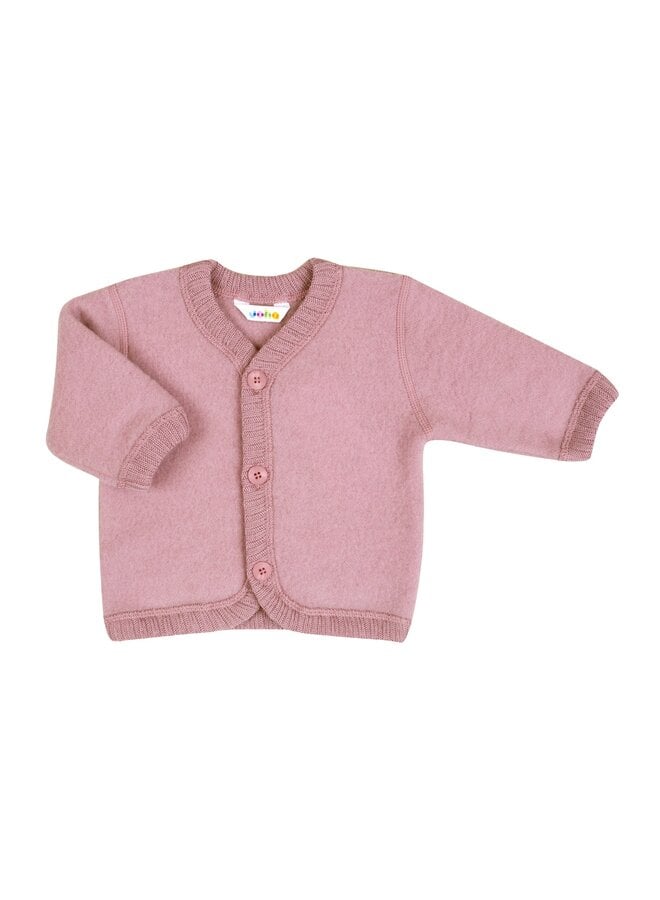 Joha | babyvestje wol/fleece | old rose