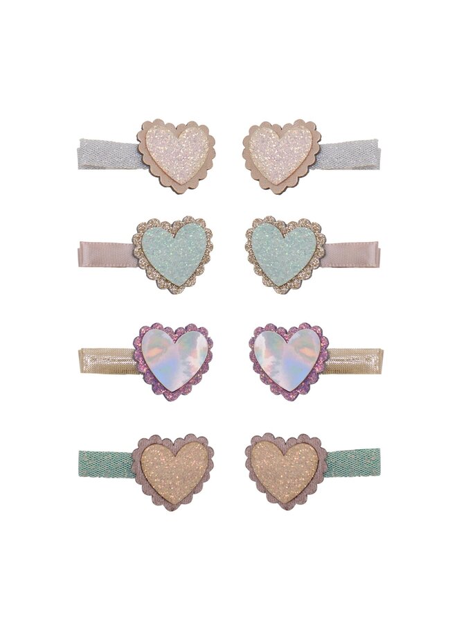Mimi & Lula | scalloped heart salon hair clips