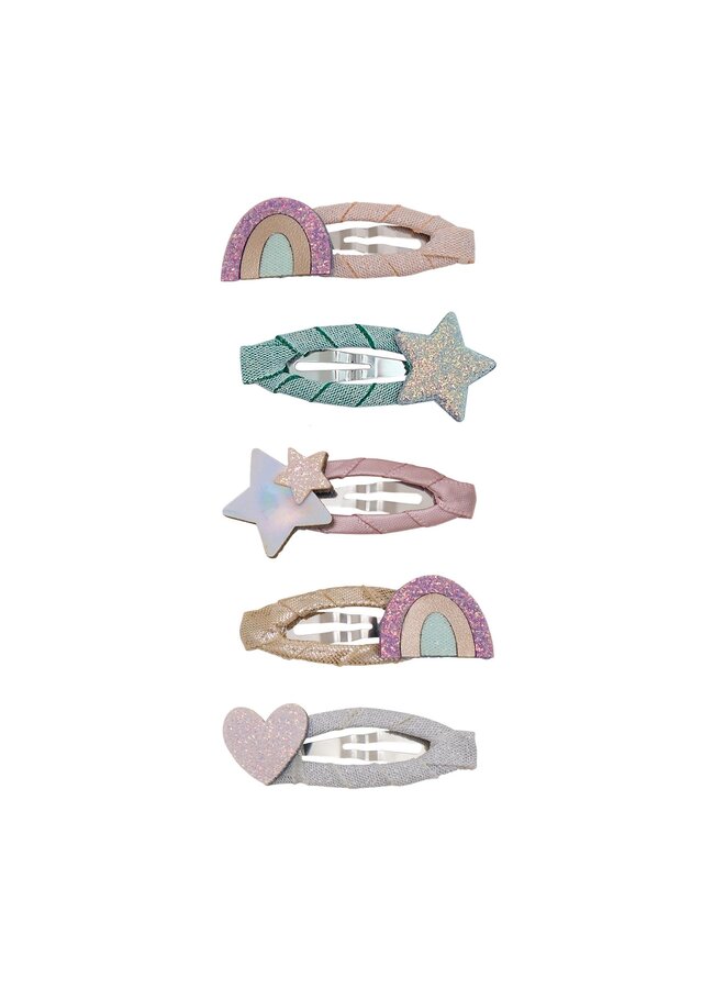 Mimi & Lula | rainbow mini hair clips