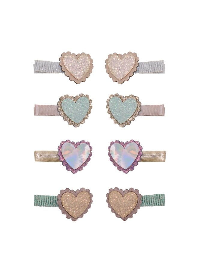 Mimi & Lula | scalloped heart hair clips
