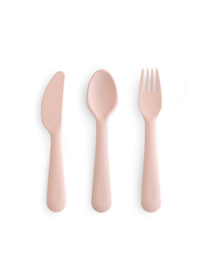 Mushie | cutlery set | blush