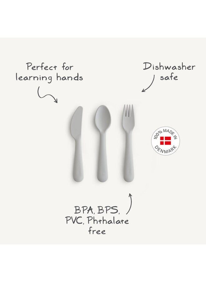 Mushie | cutlery set | blush