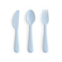 Mushie | cutlery set | powder blue