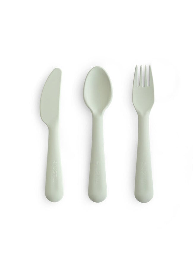 Mushie | cutlery set | sage