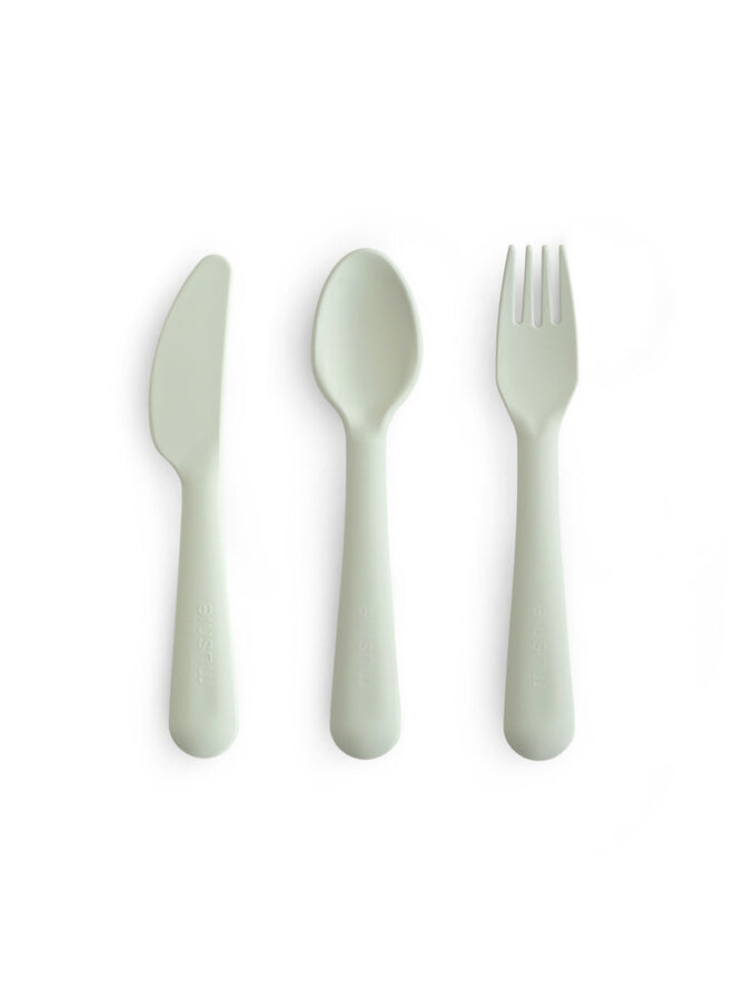 Mushie | cutlery set | sage