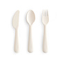Mushie | cutlery set | ivory