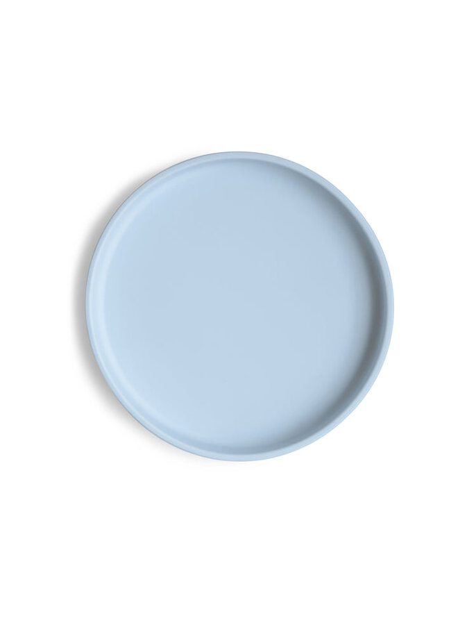 Mushie | classic silicone plate | powder blue