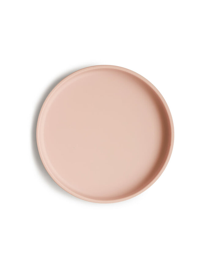 Mushie | classic silicone plate | blush