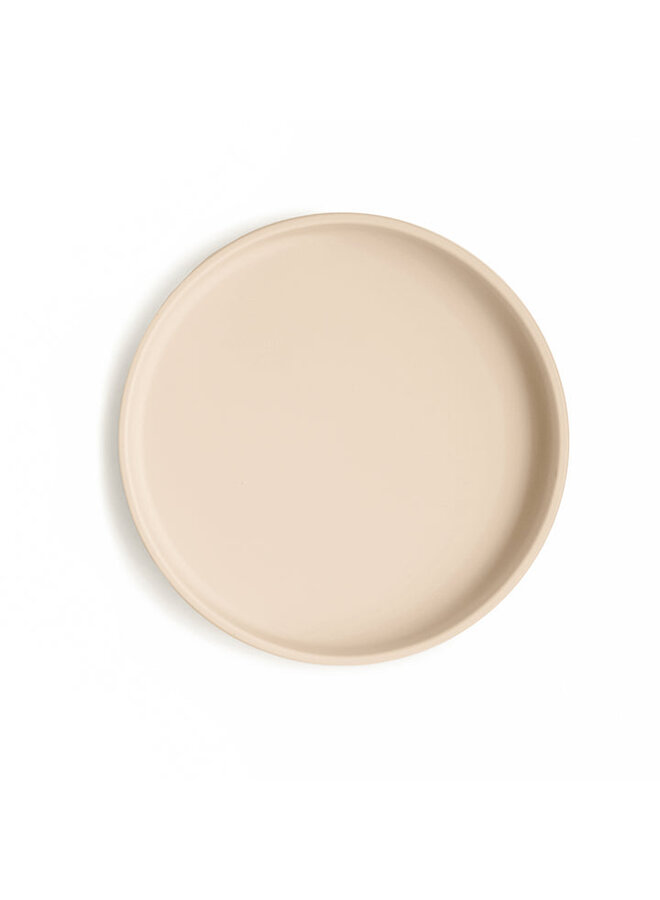 Mushie | classic silicone plate | shifting sand