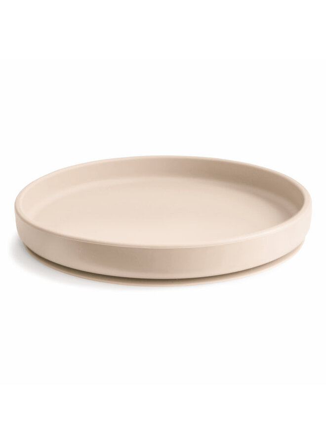 Mushie | classic silicone plate | shifting sand