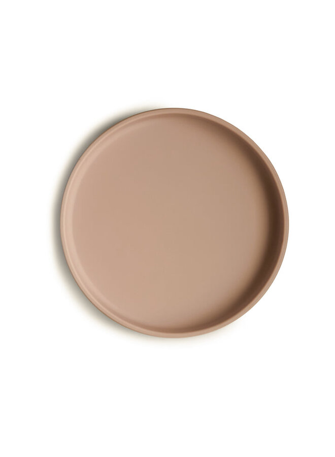 Mushie | classic silicone plate | natural