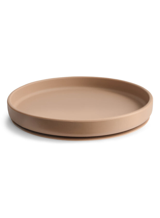Mushie | classic silicone plate | natural