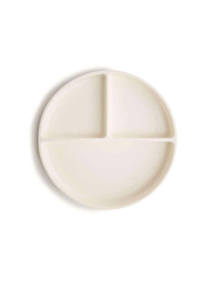 Mushie | silicone plate | ivory