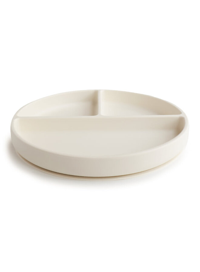 Mushie | silicone plate | ivory