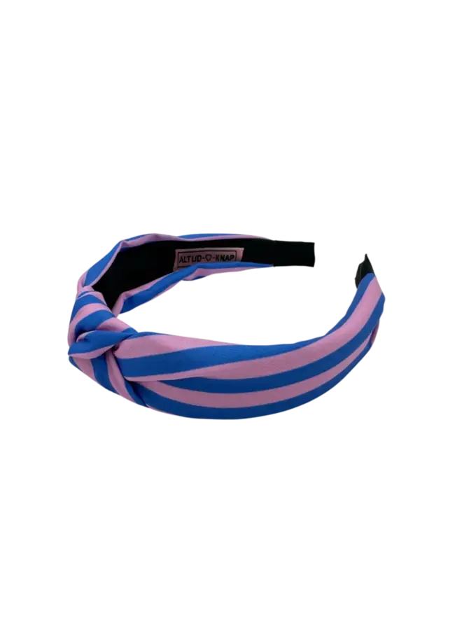 Altijd Knap | haarband | sunny stripes blauw/roze