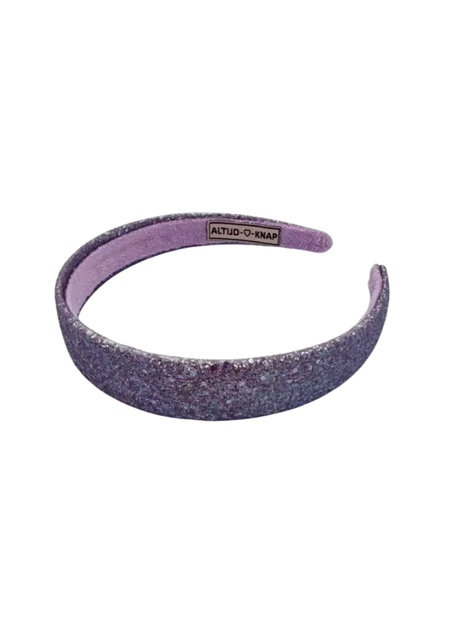 Altijd Knap | haarband | party glitter paars