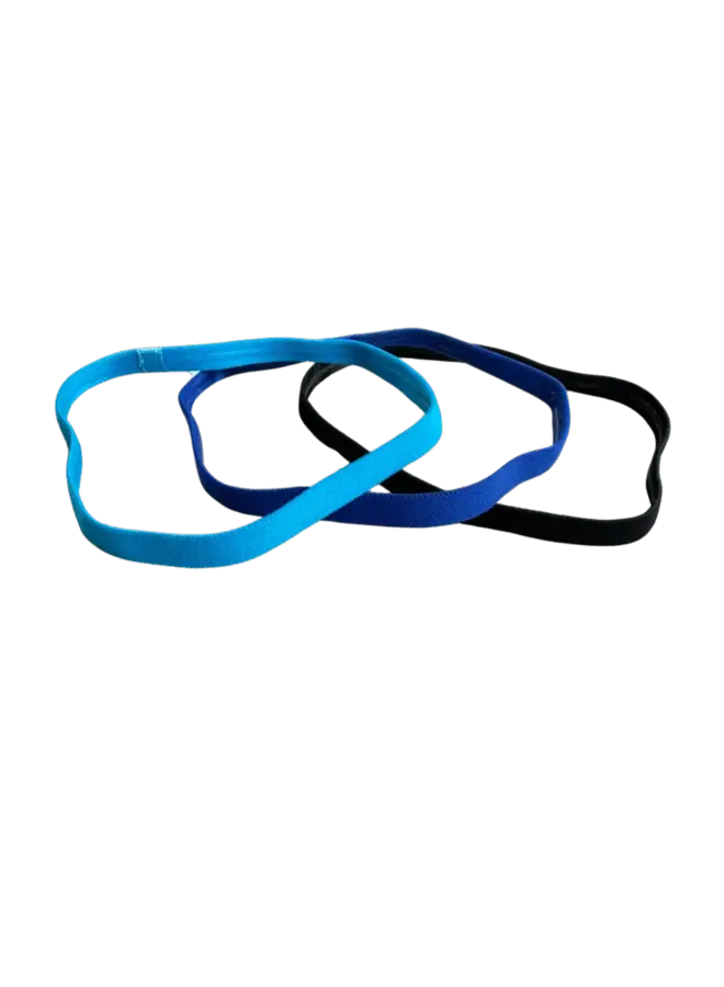 Altijd Knap | sporty haarband elastiek | blauw/zwart