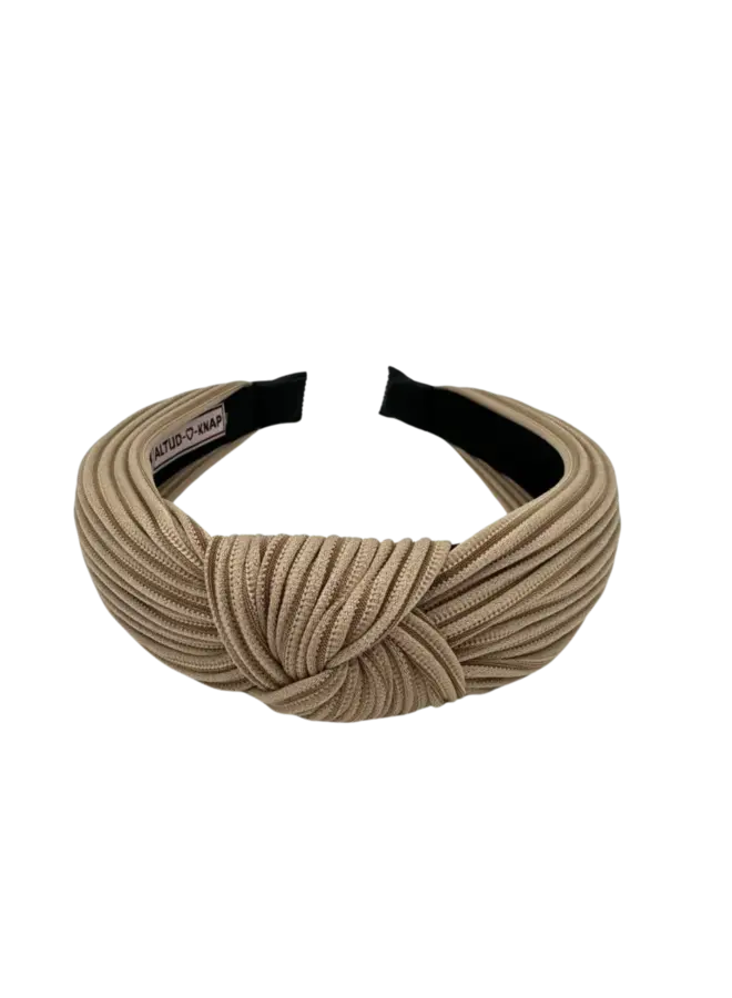 Altijd Knap | haarband | ribbel taupe