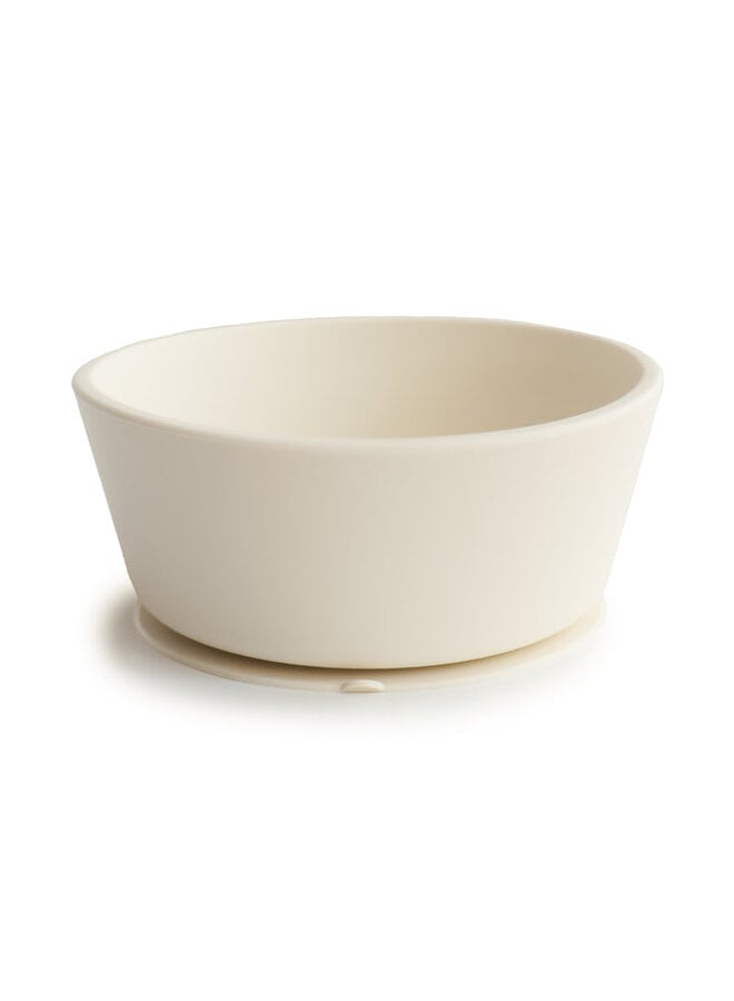 Mushie | silicone bowl | ivory