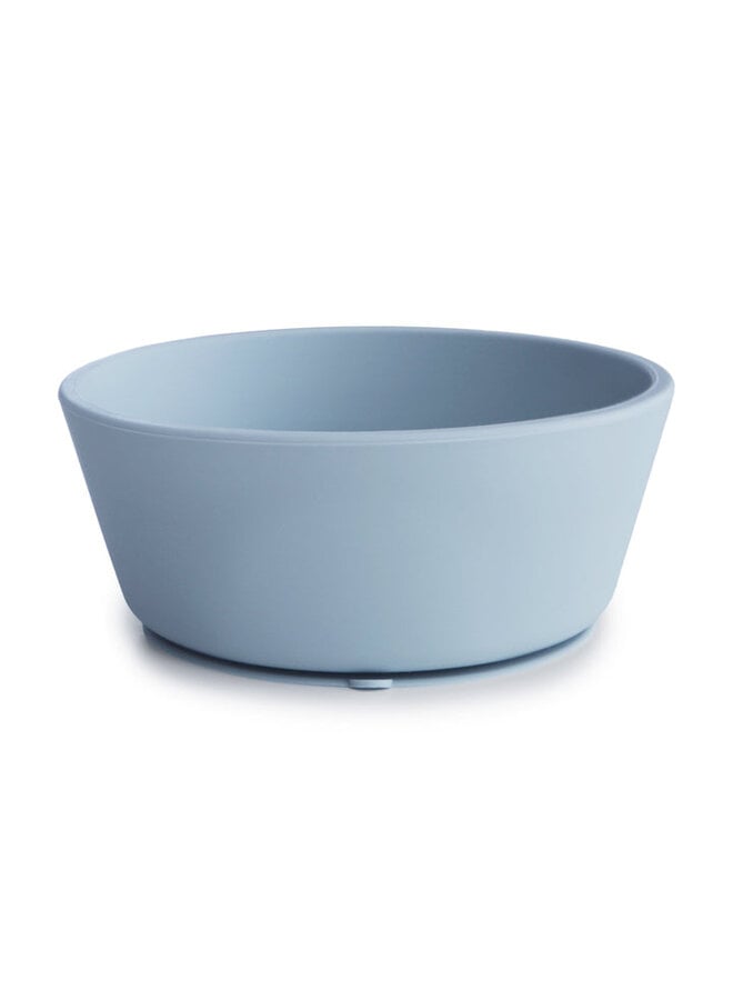 Mushie | silicone bowl | powder blue