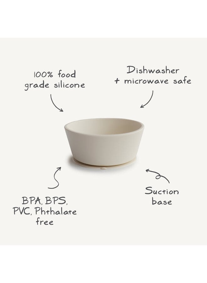Mushie | silicone bowl | powder blue
