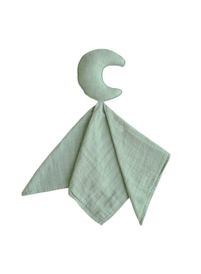 Mushie | lovely blanket | moon roman green
