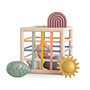 Mushie | elastic shape sorter