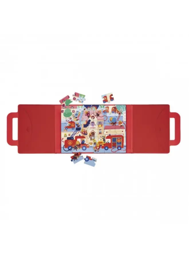 Janod | magnetipuzzel | brandweer 36 stukjes