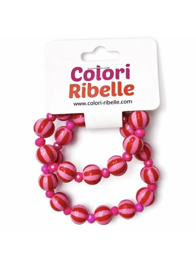 Colori Ribelle | moeder & dochter armband pink