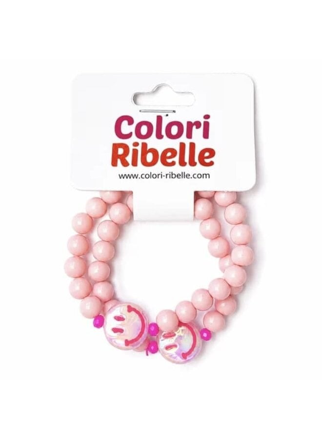Colori Ribelle | moeder & dochter armband peach