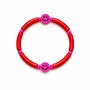 Colori Ribelle | armband tube rood met smiley