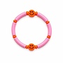 Colori Ribelle | armband tube roze met smiley