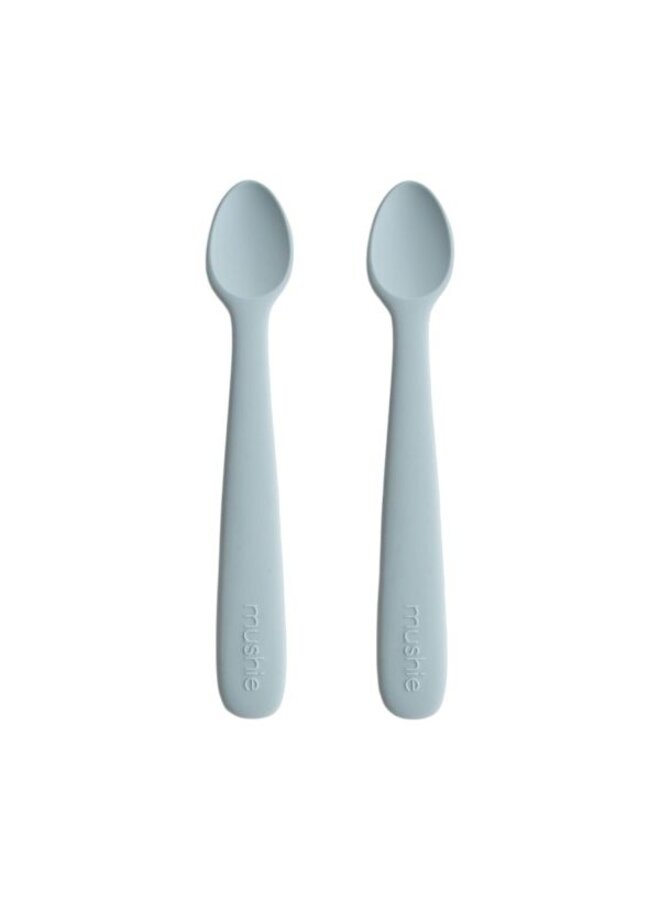 Mushie | baby spoon | powder blue