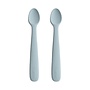 Mushie | baby spoon | powder blue