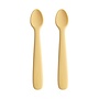 Mushie | baby spoon | pale daffodil