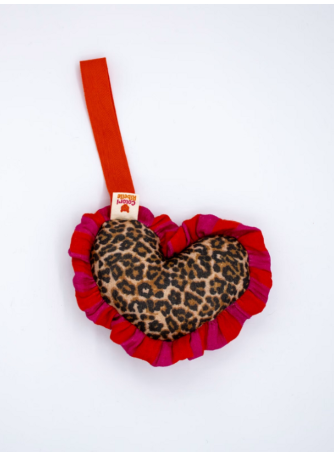 Colori Ribelle | speenknuffel heart leopard