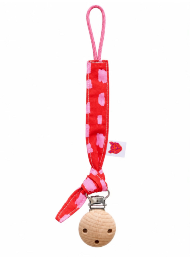 Colori Ribelle | speenkoord knoop rood/roze