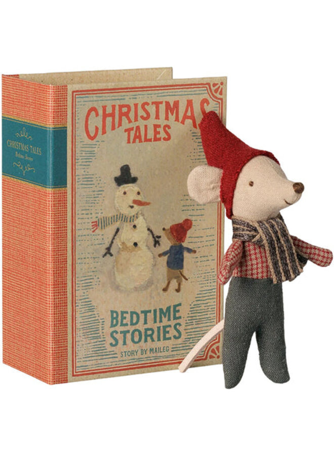 Maileg | christmas mouse baby in book