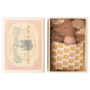 Maileg | sleepy/wakey baby mouse in matchbox | rose